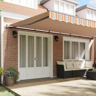 Сгъваем навес Многоцветен 600 ×300 cm текстил