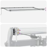 Сгъваем навес жълто и оранжево 600 ×350 cm текстил