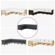 Покривало за градински мебели Черно 286 x 222 x 80 см 210D плат