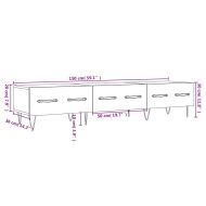 ТВ шкаф, опушен дъб, 150x36x30 см, инженерно дърво