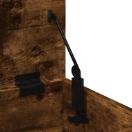 Кутия за съхранение, опушен дъб, 30x35x35 см, инженерно дърво