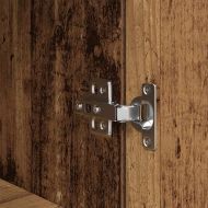 Нощно шкафче от старо дърво 39x35x125 cm Инженерна дървесина