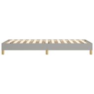 Рамка за легло с пружини, светлосива, 90x190 см, плат