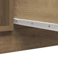 Бюфет с чекмеджета, дъб артизан, 100,5x35x76см, инженерно дърво