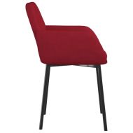 Трапезни столове, 2 бр, виненочервени, кадифе