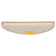 Изтривалки за стълби, 10 бр., 56x17x3 см, кремави, полукръгли