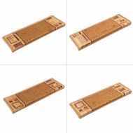 Самозалепващи стелки за стълби, 10 бр, 65x21x4 см, бежови