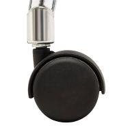 Офис стол, кремав, извито дърво и изкуствена кожа