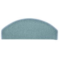 Изтривалки за стълби, 15 бр., 65x24x4 см, морско сини, полукръгли, големи