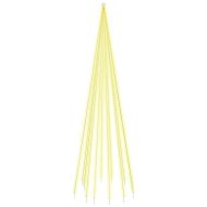 Коледна елха на флагщок, топло бяло, 732 LED, 500 см