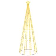 Конусовидна елха, топло бяло, 310 LED, 100x300 см