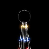 Коледна елха на флагщок, цветно, 732 LED, 500 см