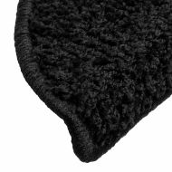 Изтривалки за стълби, 20 бр., 56x17x3 см, черни, полукръгли