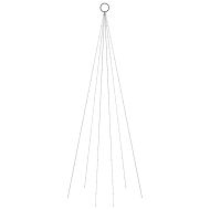 Коледна елха на флагщок, цветно, 108 LED, 180 см