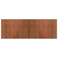 Килим, правоъгълен, кафяв, 70x200 см, бамбук