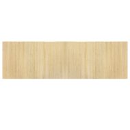 Килим, правоъгълен, натурален, 60x200 см, бамбук