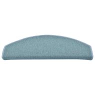 Изтривалки за стълби, 30 бр., 65x24x4 см, морско сини, полукръгли, големи