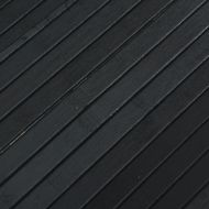 Преграда за стая, черен, 165x400 см, бамбук