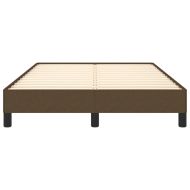 Рамка за легло без матрак, тъмнокафява, 120x200 см, плат