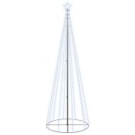 Конусовидна елха, студено бяло, 310 LED, 100x300 см