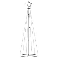 Конусовидна коледна елха, топло бяло, 108 LED, 70x180 см