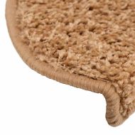 Изтривалки за стълби, 20 бр., 65x21x4 см, бежови, полукръгли, големи