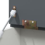 Кутия за играчки Сиво и бяло 73 x 33 x 55 см Инженерно дърво