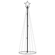 Конусовидна коледна елха, синя, 108 LED, 70x180 см