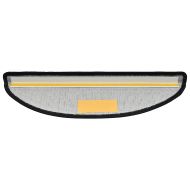 Изтривалки за стълби, 20 бр., 65x24x4 см, тъмносиви, полукръгли, големи