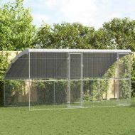 Клетка за пилета Сребрист 400 x 200 x 198.5 см