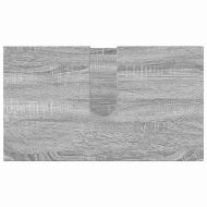 Комплект мебели за баня с чекмедже с врата 5 pcs Сив Сонома