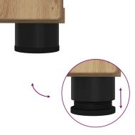 Комплект мебели за баня 2 pcs Дъб Конструирано дърво и метал.