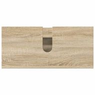 Комплект мебели за баня с чекмедже с рафт 3 pcs Сонома дъб