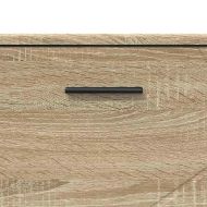 Комплект мебели за баня с чекмедже с рафт 3 pcs Сонома дъб