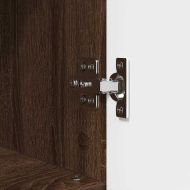 Комплект мебели за баня с чекмедже с рафт 3 pcs Кафяв дъб