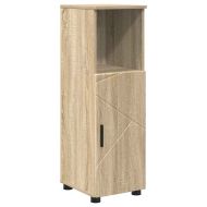 Комплект мебели за баня с чекмедже с рафт 4 pcs Сонома дъб