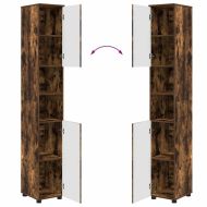 Комплект мебели за баня с чекмедже с рафт 4 pcs Димян дъб