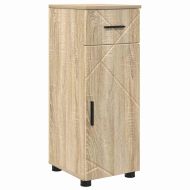 Комплект мебели за баня с чекмедже с рафт 5 pcs Сонома дъб