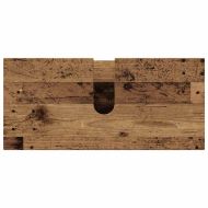 Комплект мебели за баня с чекмедже с рафт 5 pcs Старо дърво