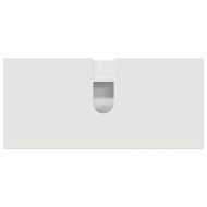 Комплект мебели за баня 4 pcs Бяло Конструирано дърво и метал.