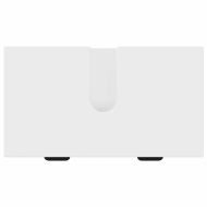 Комплект мебели за баня 2 pcs Бяло Конструирано дърво и метал.