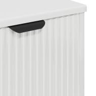 Комплект мебели за баня с чекмедже 3 pcs Бяло Със Силен Гланц