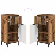 Комплект мебели за баня с чекмедже с рафт 3 pcs Старо дърво