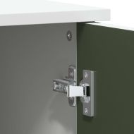 Сайдборд с дъска за писане Бяло 80 x 40 x 110 см