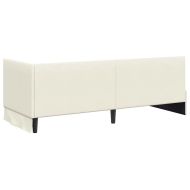Ъглова рамка за легло с таблото Крем 80 см x 200 см Кадифе