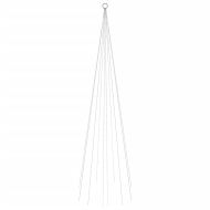 Коледна елха на флагщок, топло бяло, 310 LED, 300 см