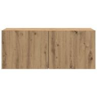 ТВ шкаф, стенен, дъб артизан, 100x30x41 см