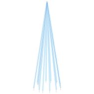 Коледна елха на флагщок, синьо, 732 LED, 500 см