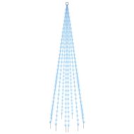 Коледна елха на флагщок, синьо, 310 LED, 300 см