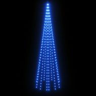 Коледна елха на флагщок, синьо, 310 LED, 300 см